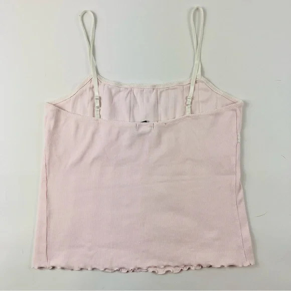 Vintage Moda International Victoria’s Secret Pink Floral Shabby Chic Cami - Picture 7 of 10